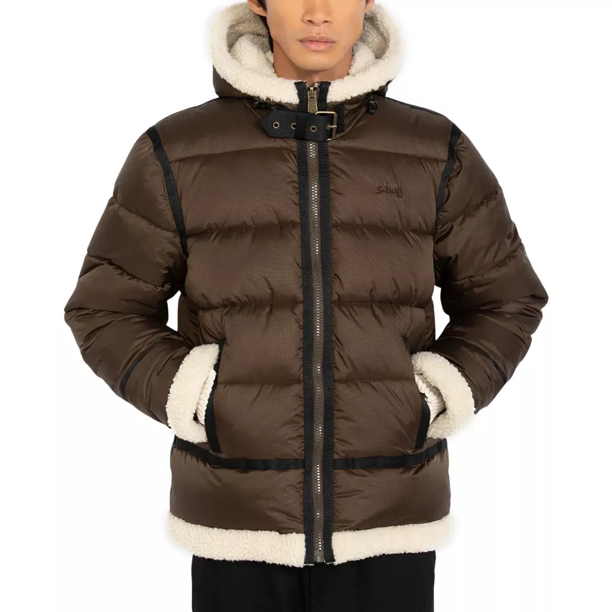 Doudoune à capuche Schott IDAK2 BOMBARDIER