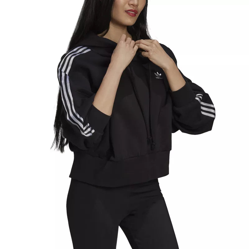 Sweat adidas Originals ADICOLOR CLASSICS SATIN TAPE CROPPED