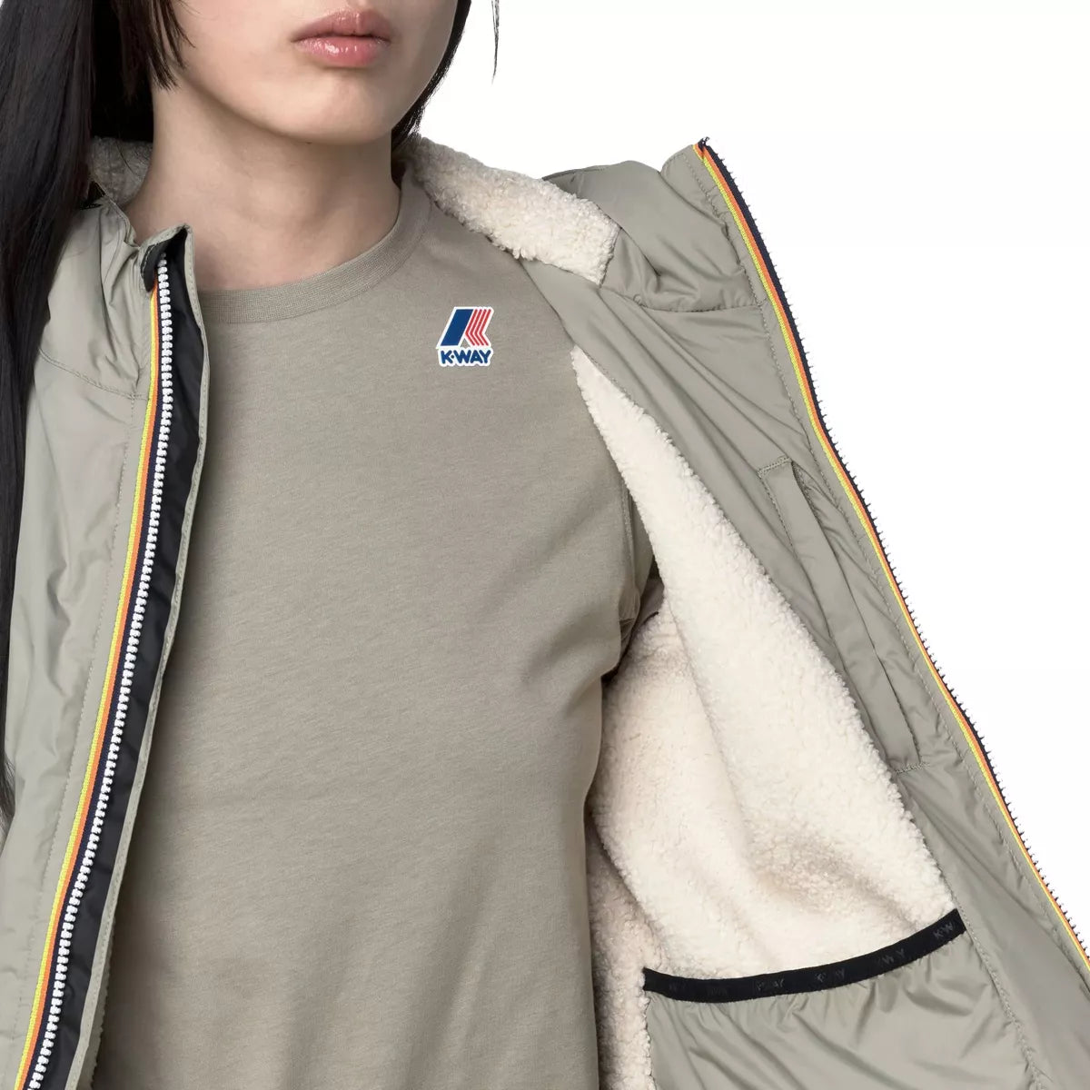Blouson K-Way LE VRAI 4.0 ALBINE ORSETTO