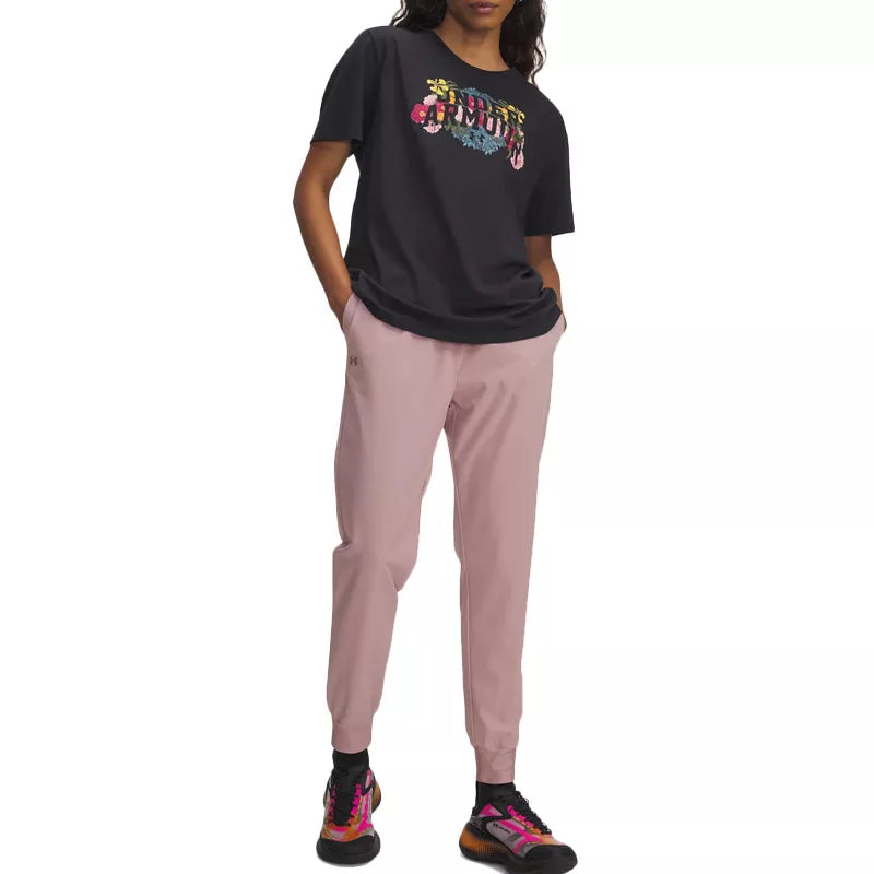 Pantalon de survêtement Under Armour RIVAL HI RISE WVN