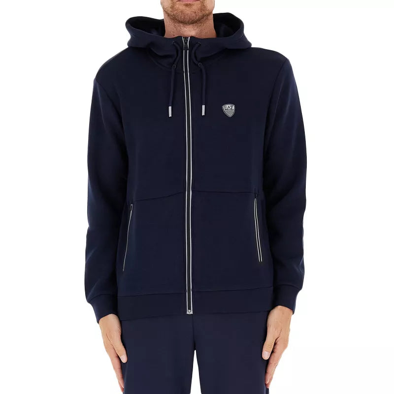 Sweatshirt à capuche zippé EA7 Emporio Armani