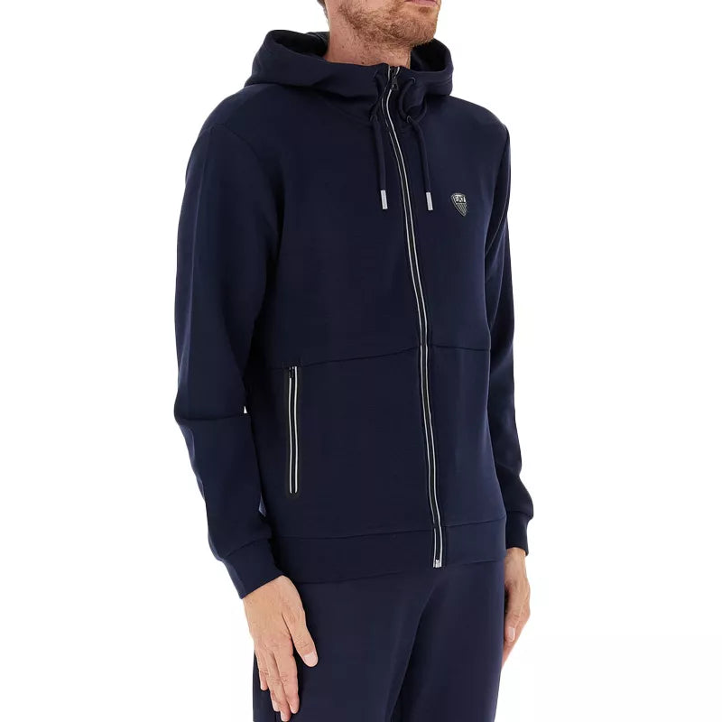 Sweatshirt à capuche zippé EA7 Emporio Armani
