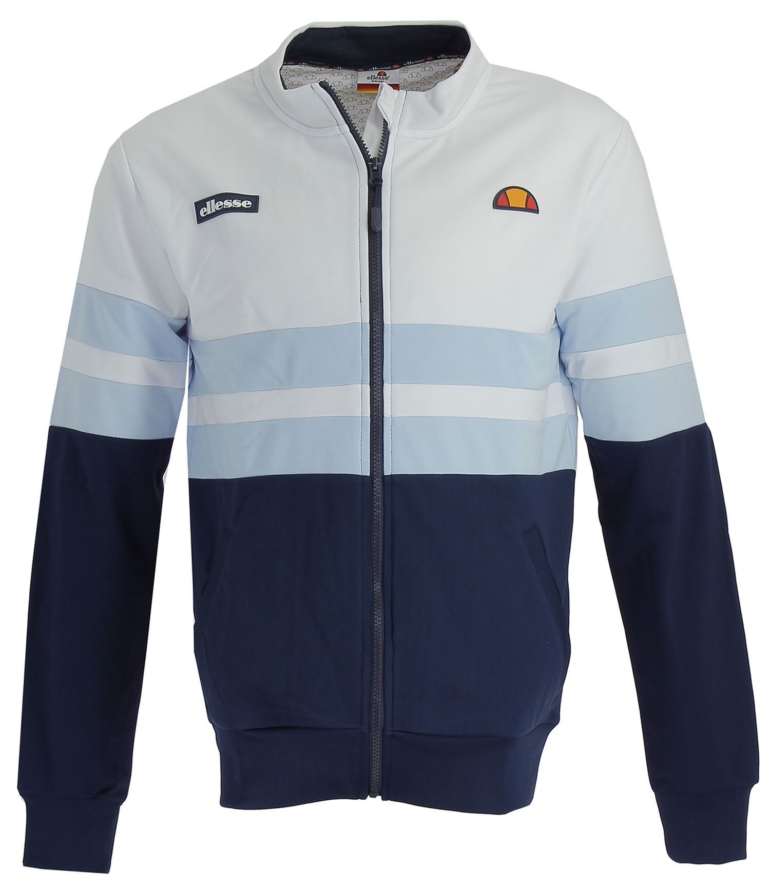 Sweat Ellesse EH H SWS ZIP RAYURES - Ref. EH-H-SW-ZI-RA-NAV-SK-BL-W