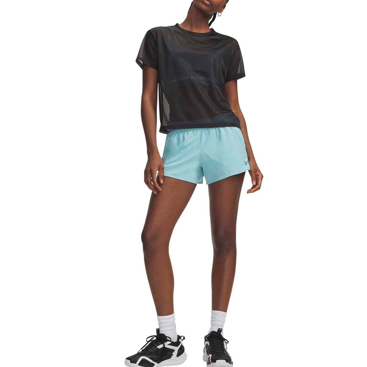 Short Femme Under Armour TECH PLAY UP 3IN COLORBLOCK