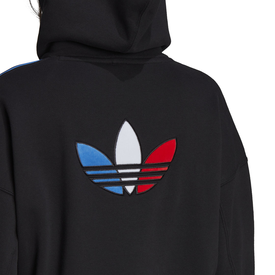 Sweat à capuche adidas Originals ADICOLOR TRICOLOR CROP
