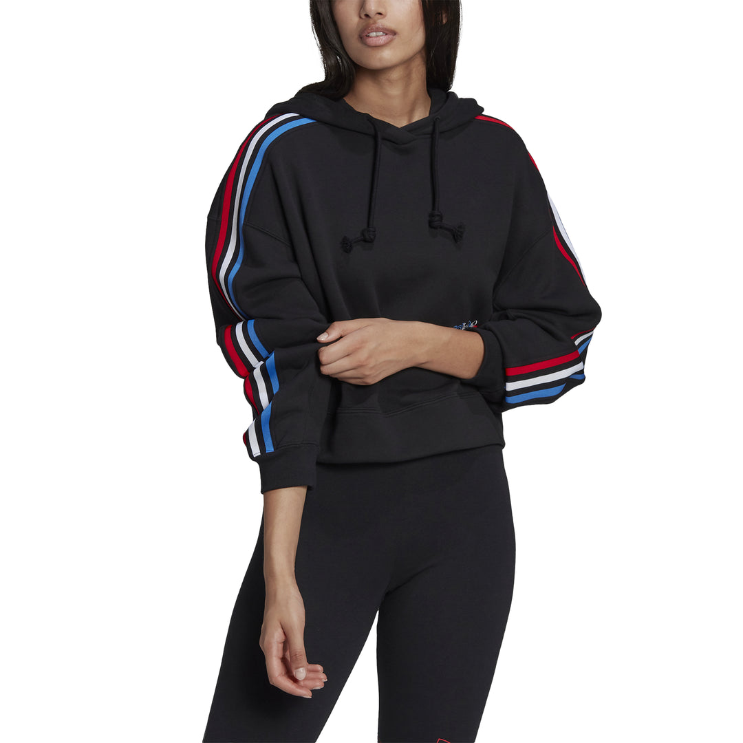 Sweat à capuche adidas Originals ADICOLOR TRICOLOR CROP