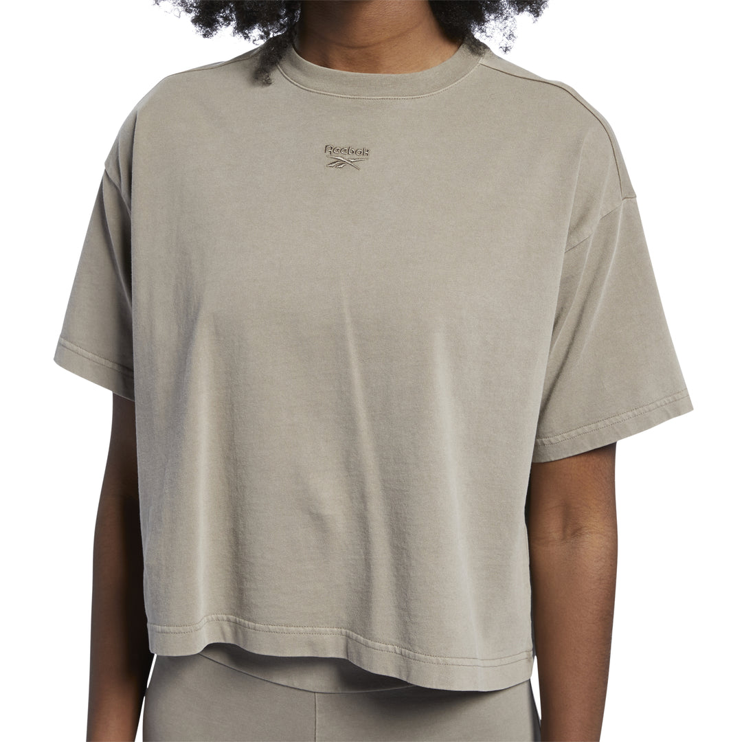 Tee-shirt Reebok CROP TEINTE NATURELLE REEBOK CLASSICS