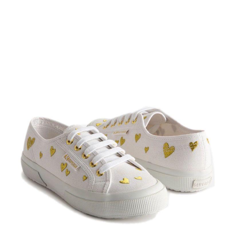Basket Superga 2750 HEARTS EMBROIDERY