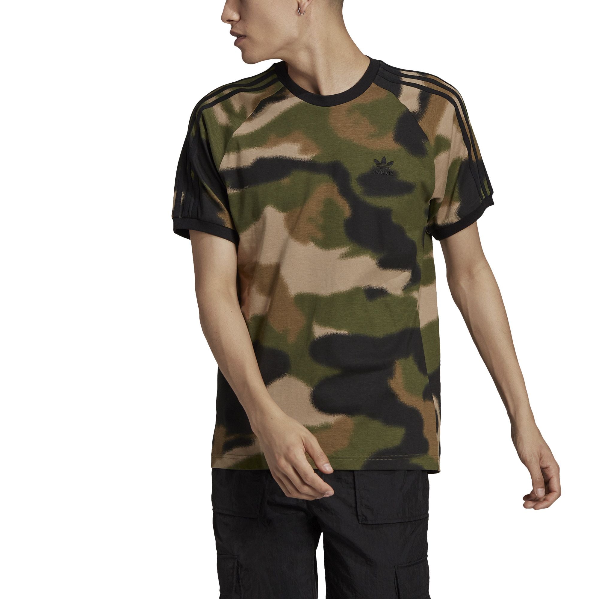 Tee-shirt adidas Originals CAMO 3-STRIPES
