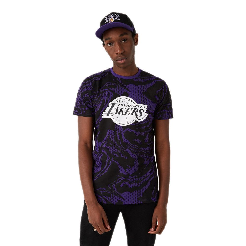 Tee-shirt New LOS ANGELES LAKERS OIL SLICK PRINT