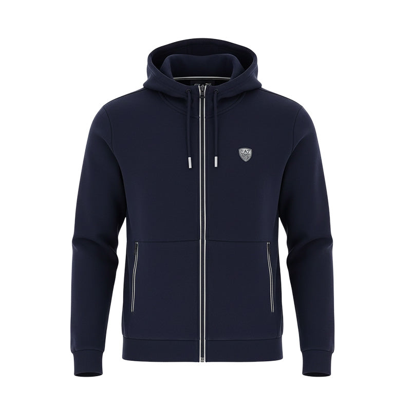 Sweatshirt à capuche zippé Homme EA7 Emporio Armani