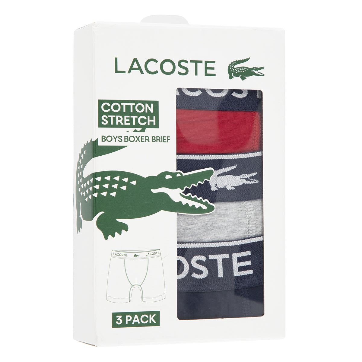 Lot de 3 boxers Lacoste Junior