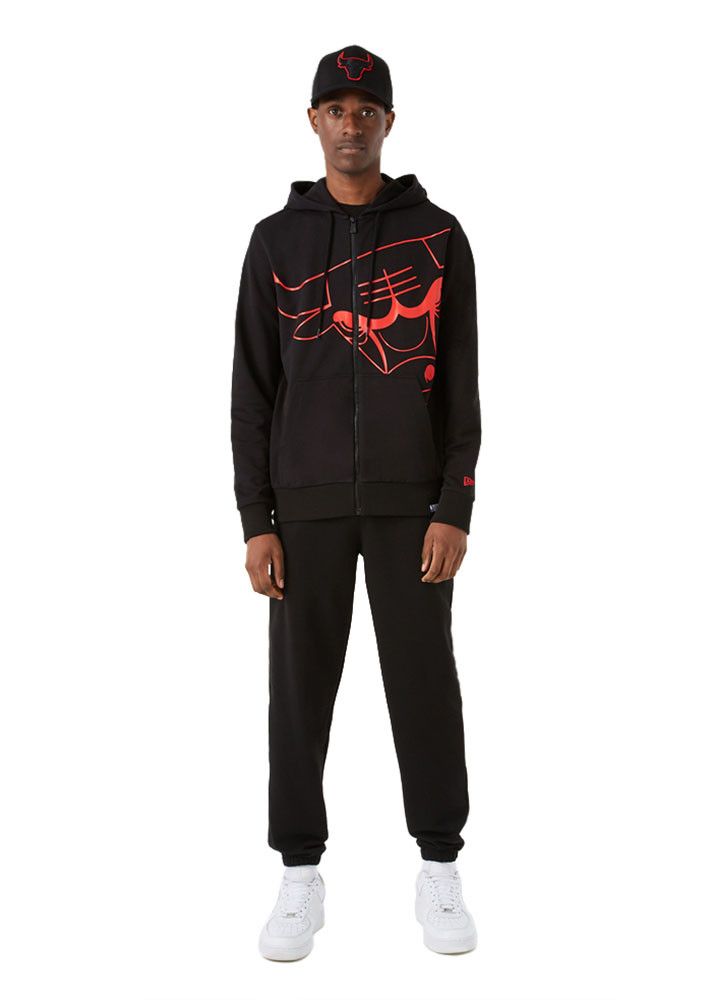 Sweat New Era LOGO BLACK ZIP UP CHICAGO BULLS