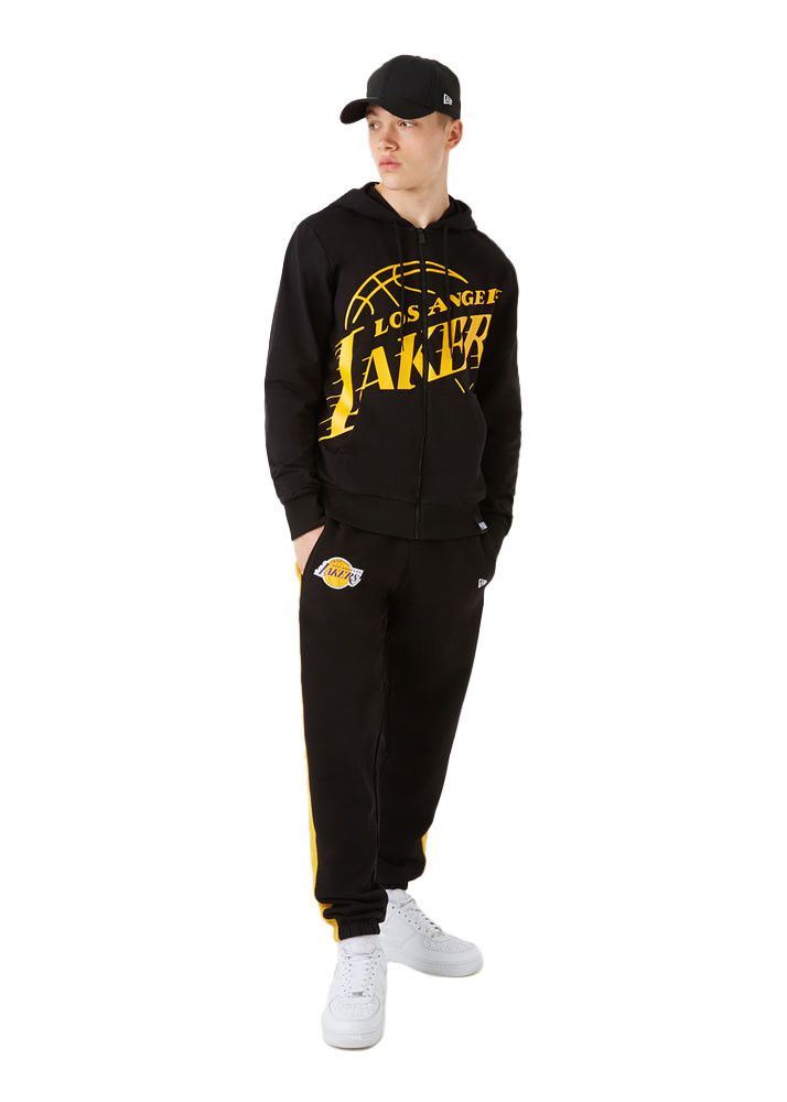Sweat New Era LOGO BLACK ZIP UP LA LAKERS
