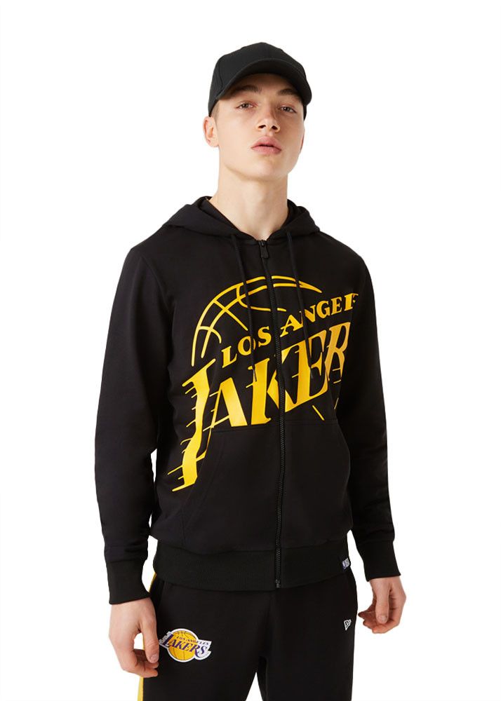 Sweat New Era LOGO BLACK ZIP UP LA LAKERS