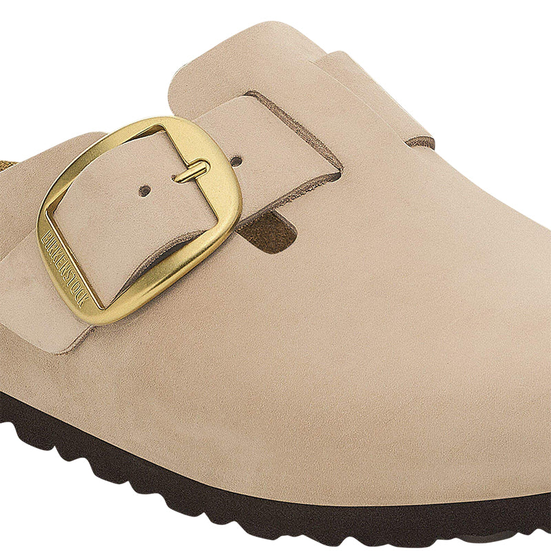 Pantuflas estrechas Birkenstock BOSTON BIG BUCKLE NUBUCK