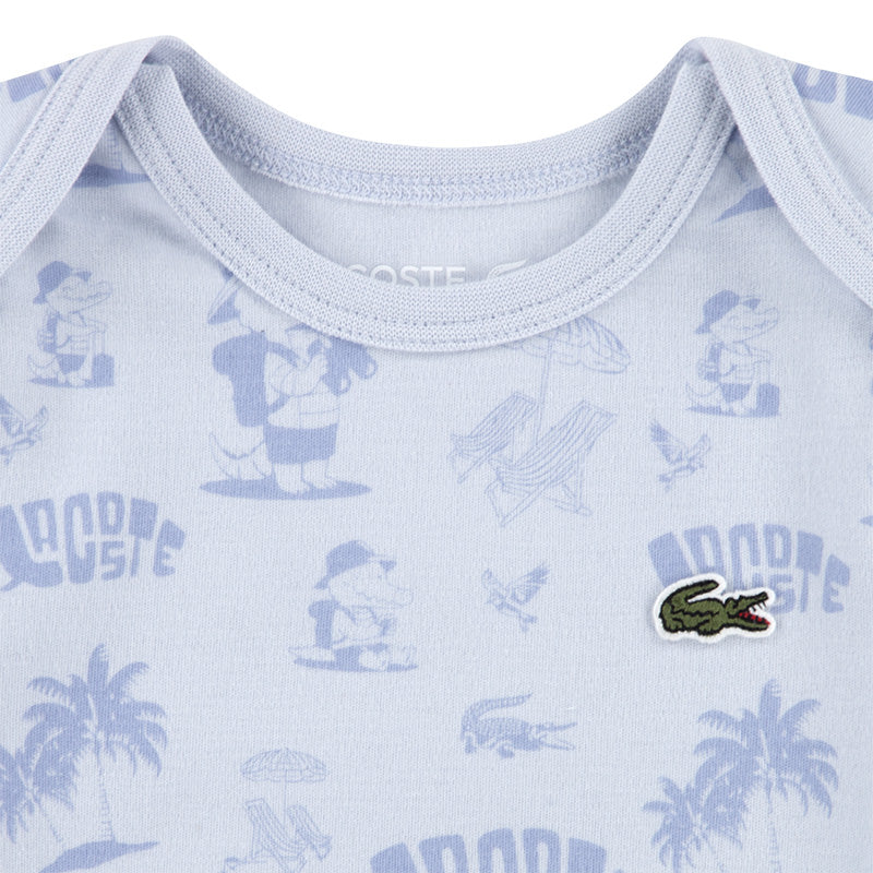 Set Body + Chaussettes + Bavoir + Todbag Lacoste Bébé