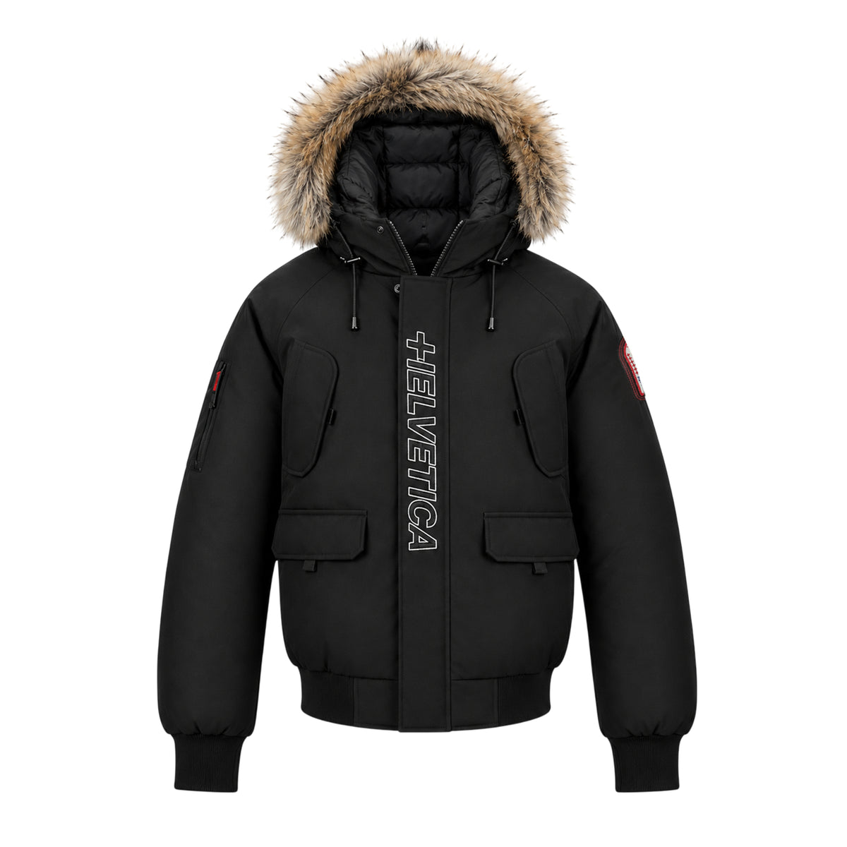 PEGA ONE Blouson capuche Homme Helvetica fourrure amovible + cagoule lunette intégrée