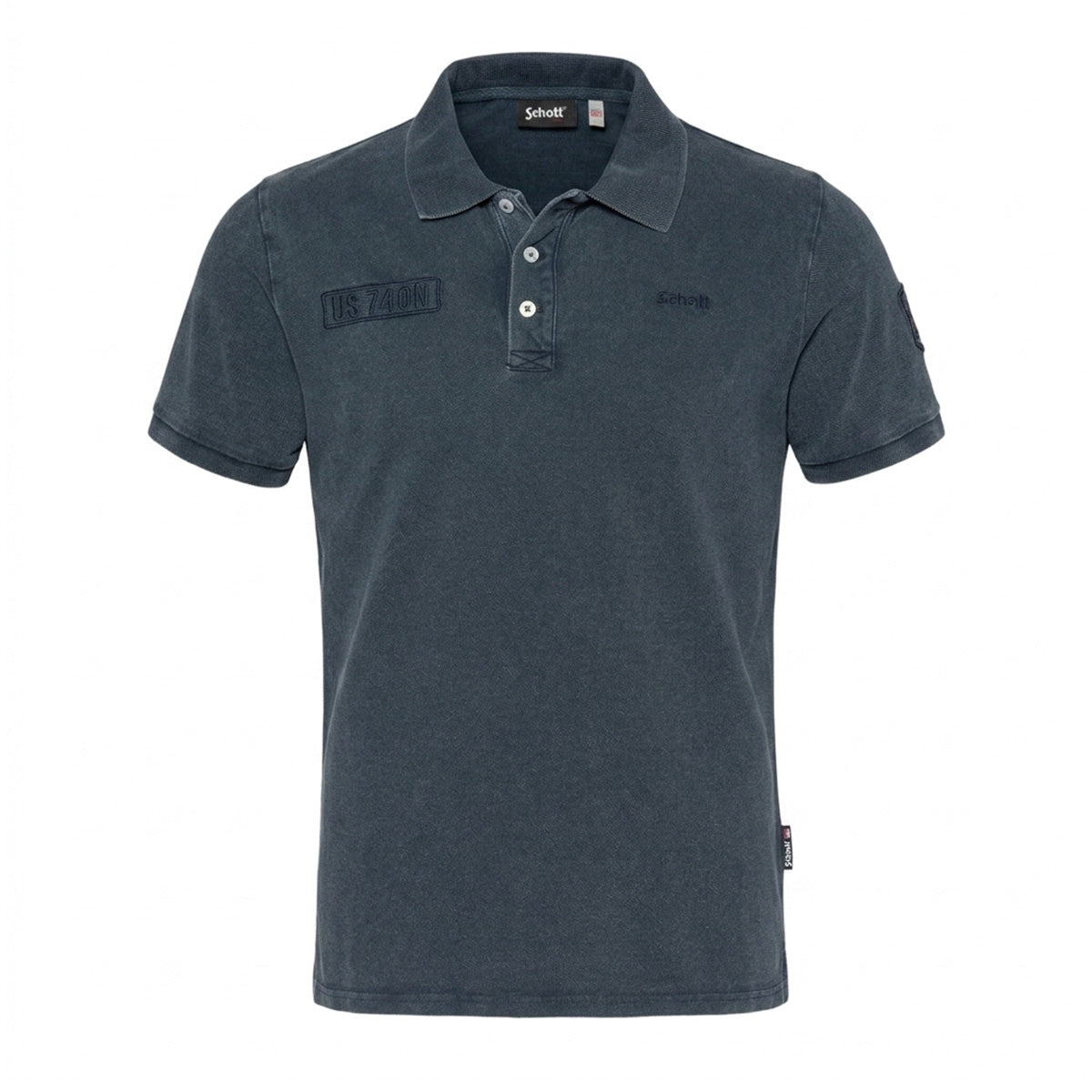 Polo army Homme Schott BADGES