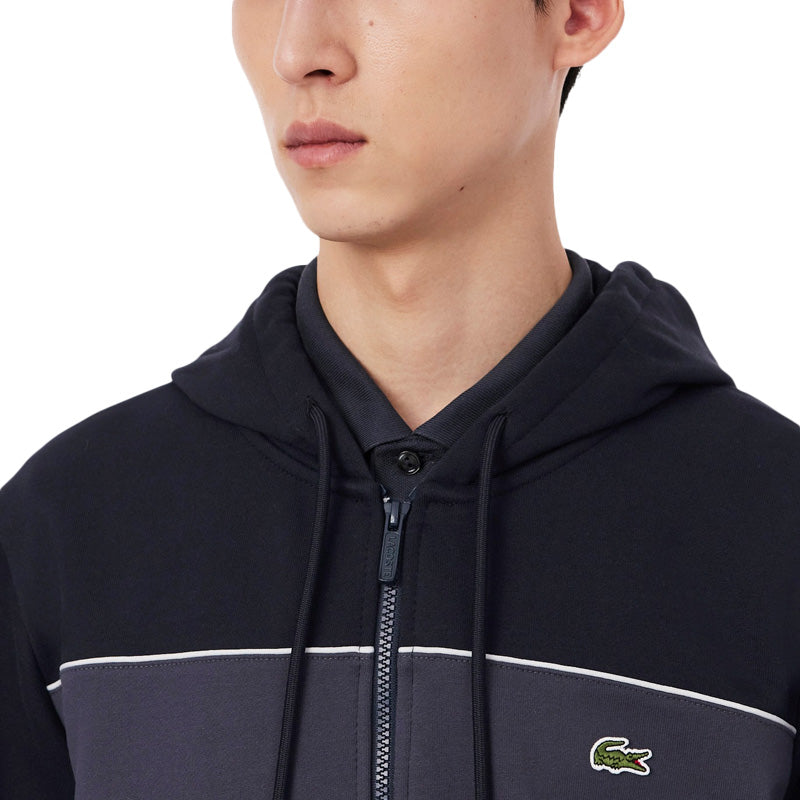 Sweatshirt à capuche zippé Homme Lacoste COLOR-BLOCK
