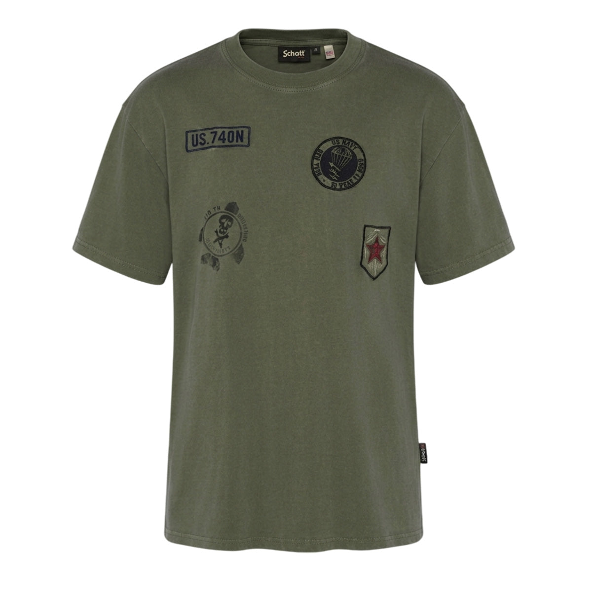 Tee-shirt army Homme Schott BADGES