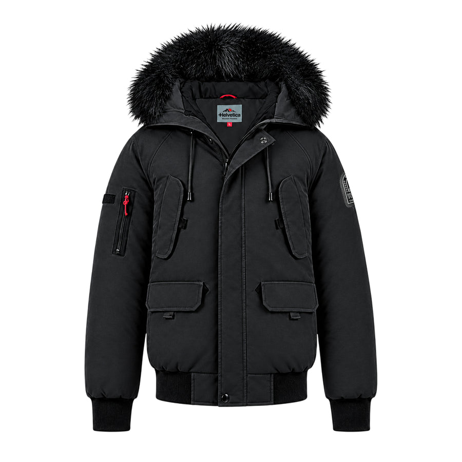 Helvetica WILSON capuche fourrure amovible + cagoule