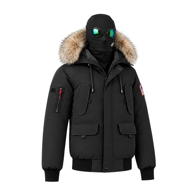 Blouson capuche fourrure amovible + cagoule lunette intégrée Homme Helvetica WILSON
