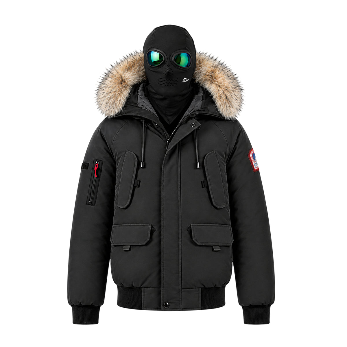 Blouson capuche fourrure amovible + cagoule lunette intégrée Homme Helvetica WILSON