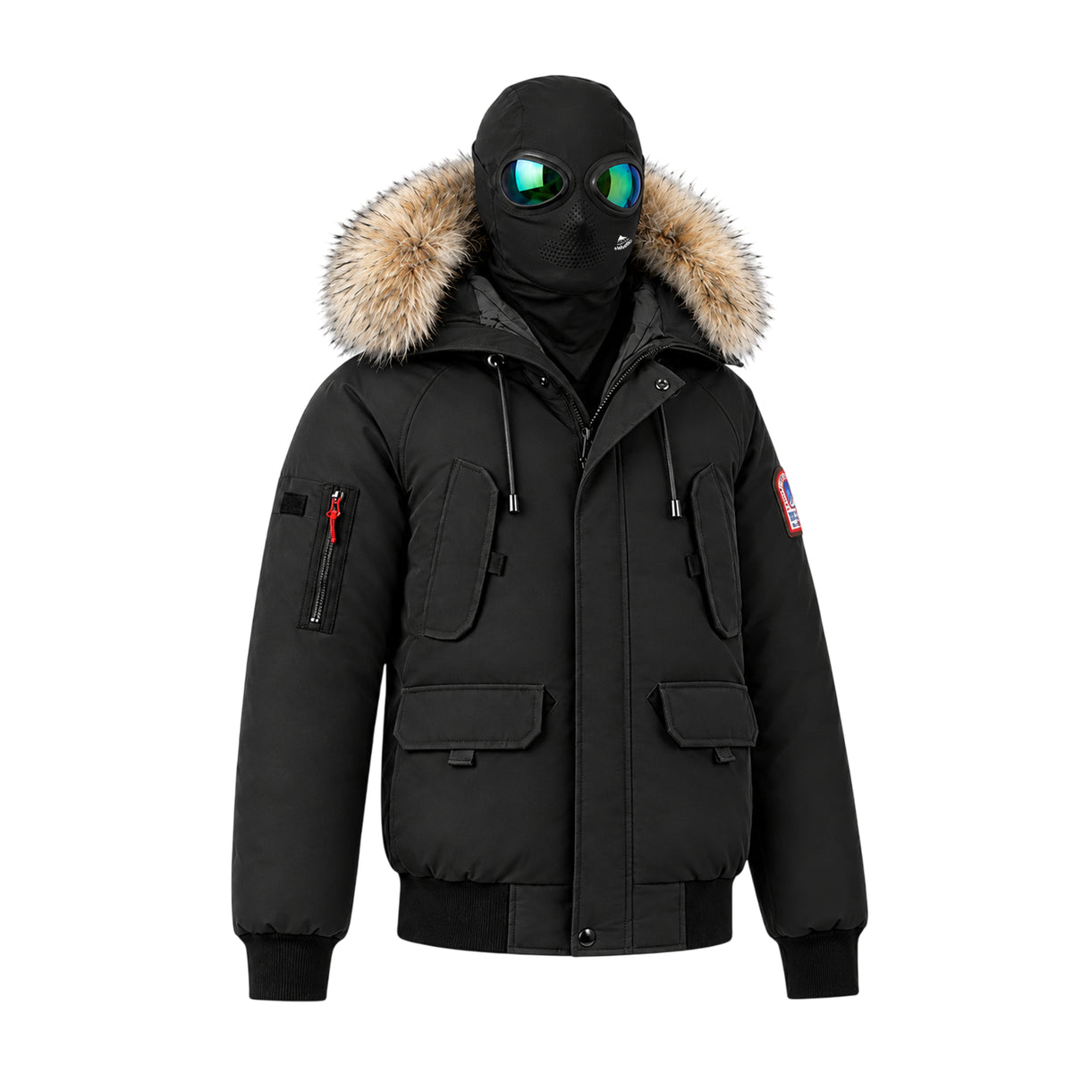 Blouson capuche fourrure amovible + cagoule lunette intégrée Homme Helvetica WILSON