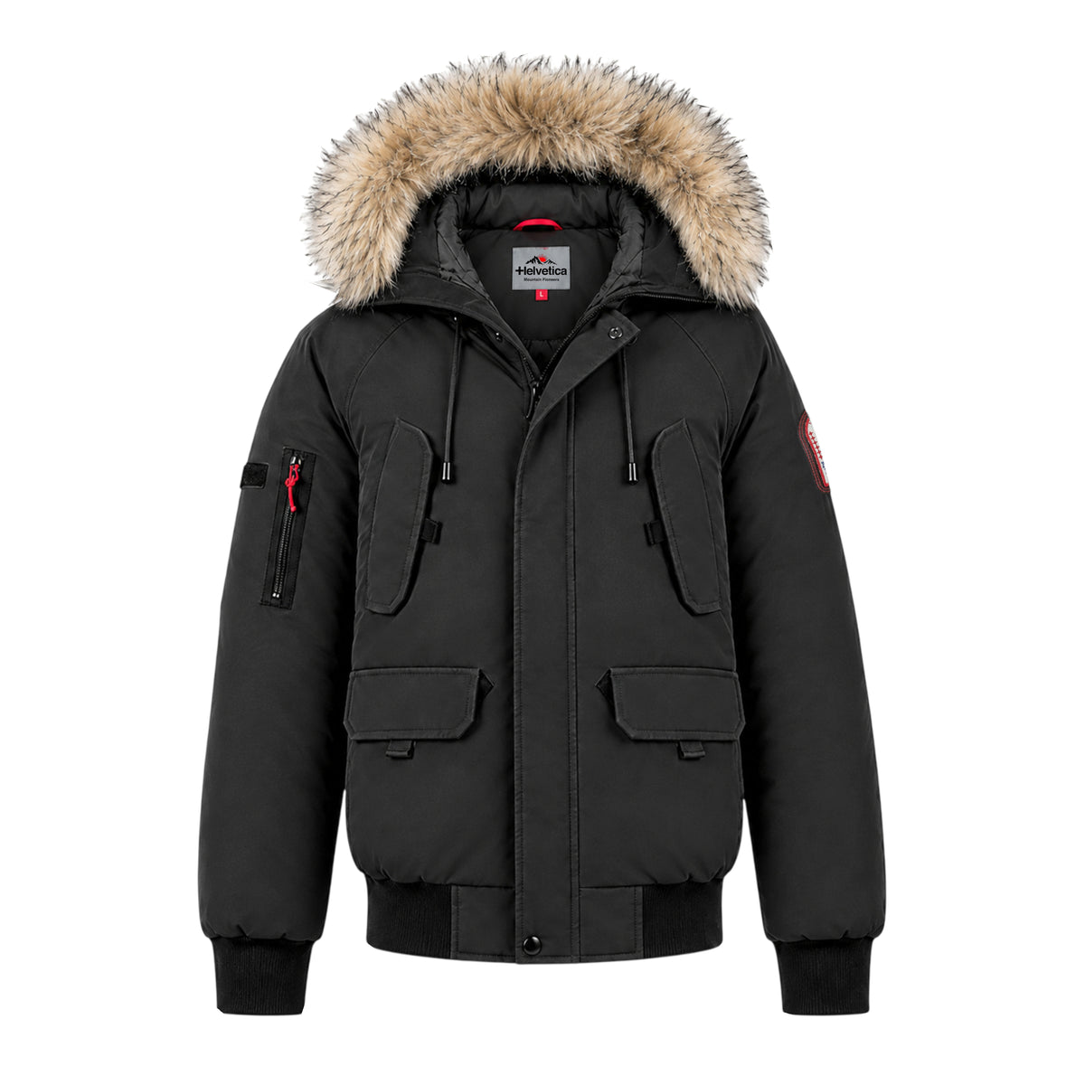 Blouson capuche fourrure amovible + cagoule lunette intégrée Homme Helvetica WILSON