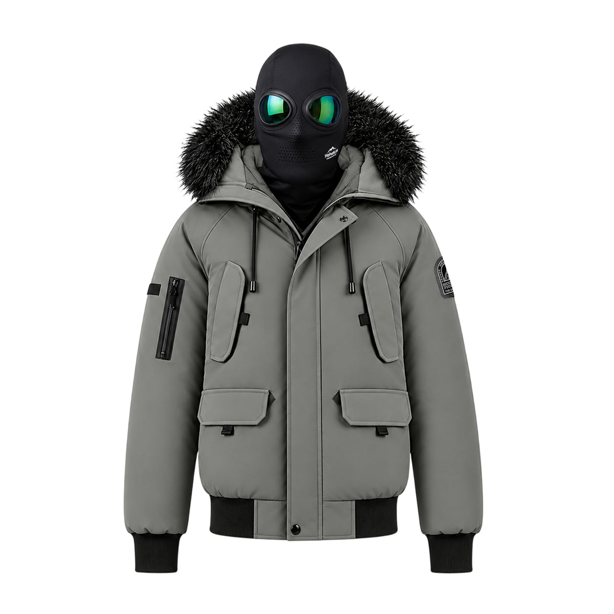 Blouson capuche fourrure amovible + cagoule lunette intégrée Homme Helvetica WILSON