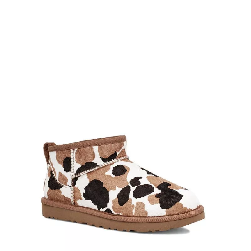 Pegashoes - Botte Ugg Classic Ultra Mini Cow Print