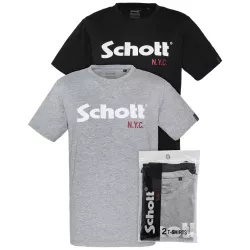 Pack de 2 tee-shirt Schott...
