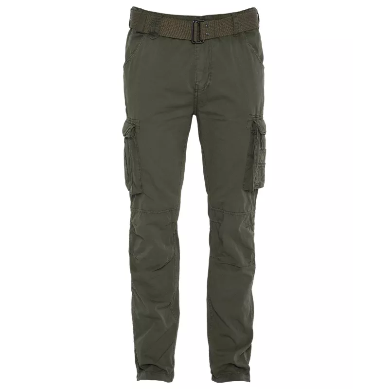 Pantalon cargo slim Schott ARMY CEINTURE TRRANGER70