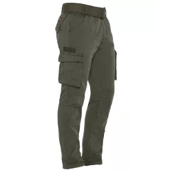 Pantalon cargo slim Schott ARMY CEINTURE TRRANGER70