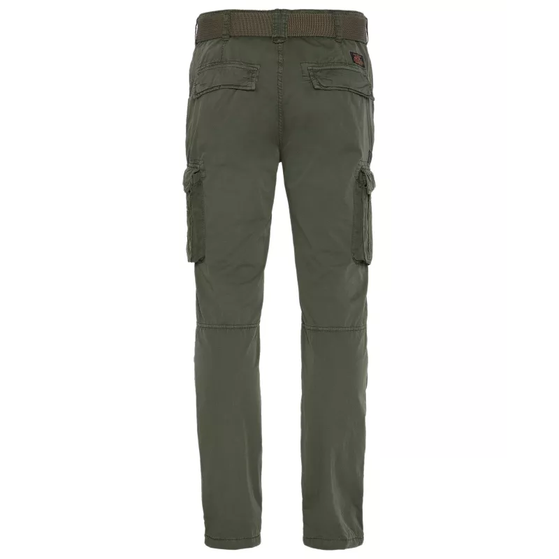 Pantalon cargo slim Schott ARMY CEINTURE TRRANGER70