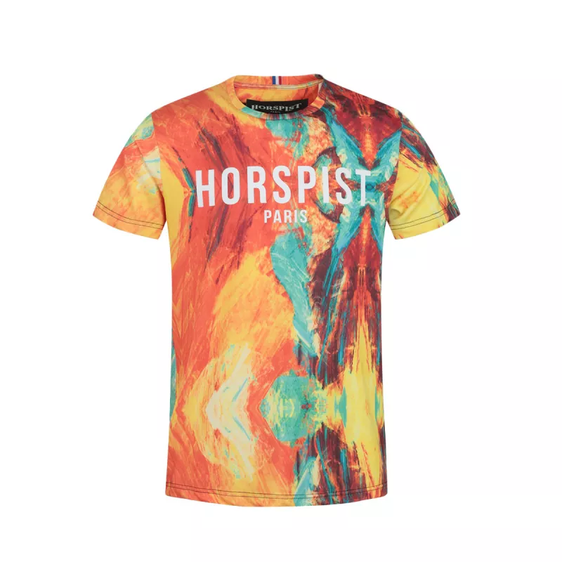 Tee-shirt Horspist NEWTON ORANGE TYE