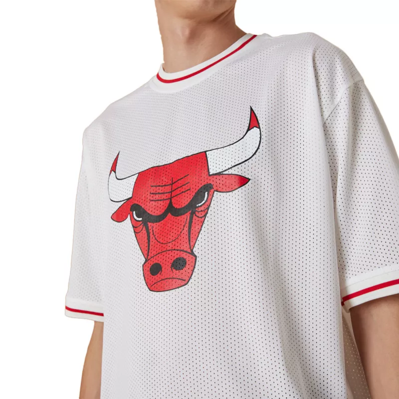 New Era Chicago Bulls NBA Team Logo Mesh Oversized T-Shirt