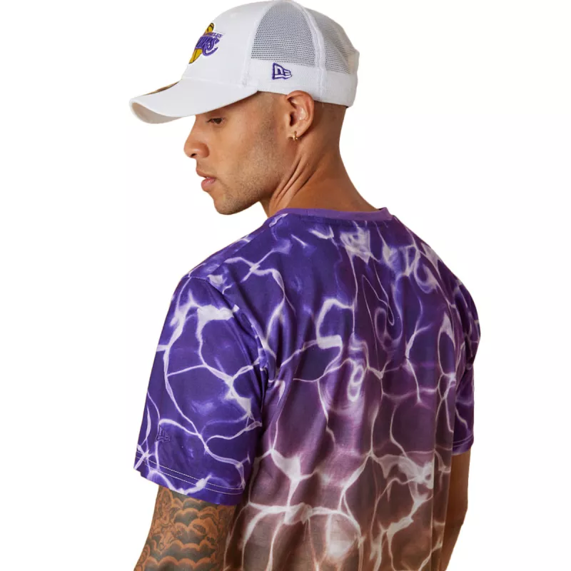 Tee-shirt New Era LA Lakers NBA Team Colour Water Print