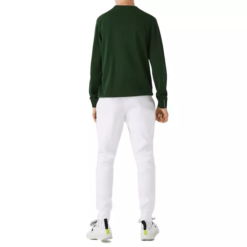 Lacoste Pantalon de Survêtement Slim Fit Homme , Blanc, XS