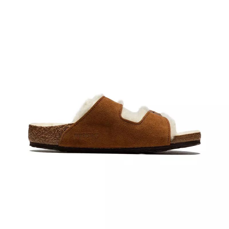 Sandale étroite Birkenstock Arizona Shearling Cadet