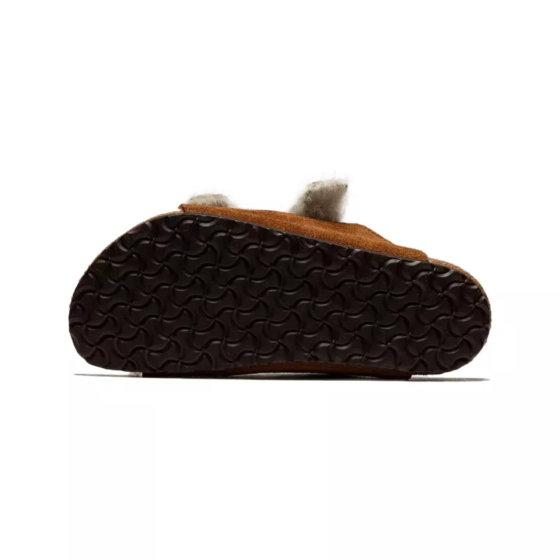 Sandale étroite Birkenstock Arizona Shearling Cadet