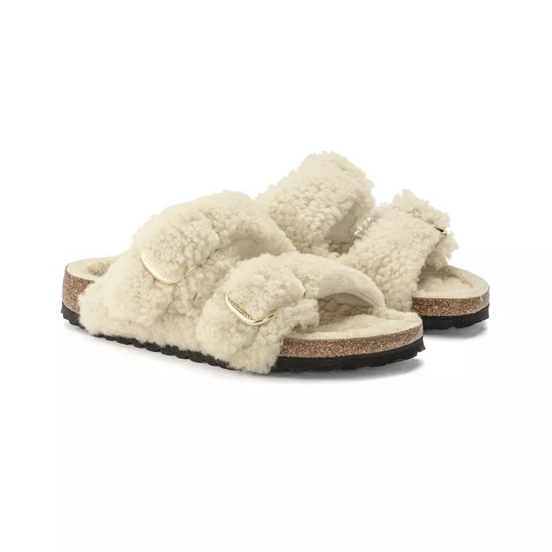 Sandale Birkenstock Arizona Big Buckle Shearling Teddy étroite