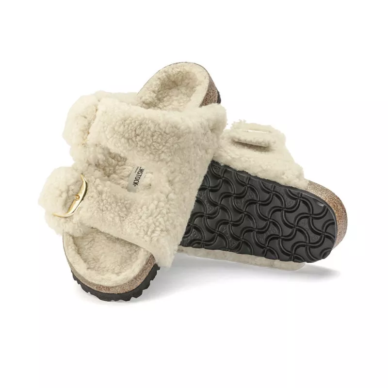 Sandale Birkenstock Arizona Big Buckle Shearling Teddy étroite