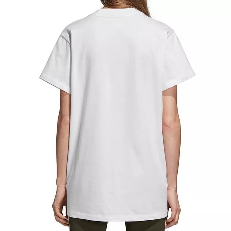 Adidas Originals - Tee Shirt Oversize Femme Trefoil DH4429 Blanc