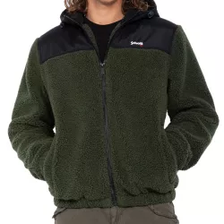 Sweat à capuche Schott ZIPPE SHERPA POLAIRE