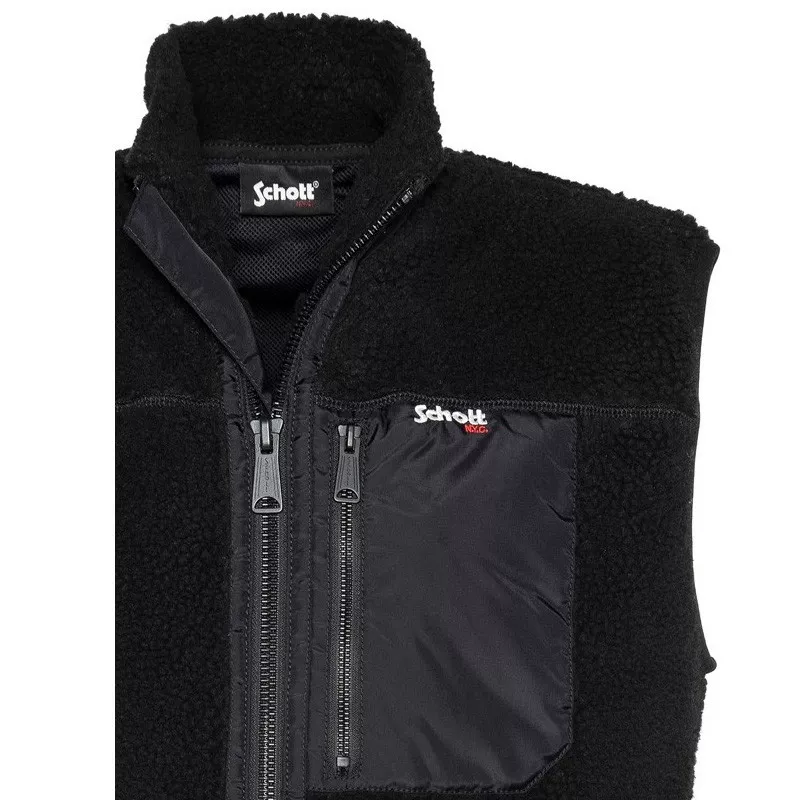 Sweat sans manches Schott SHERPA POLAIRE