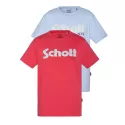 Pack de 2 tee-shirt Schott ras du cou