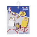 PINS Jibbitz Crocs NBALALAKERS LOGO