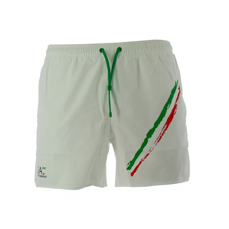 Short de bain EA7 Emporio Armani (Blanc)